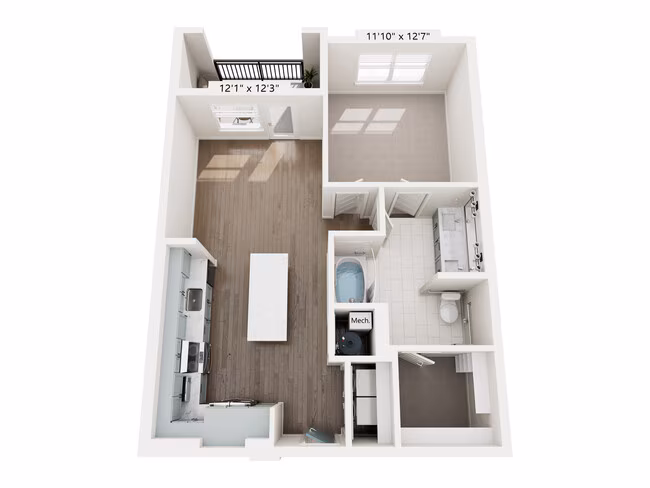 Unit 2128 floor plan